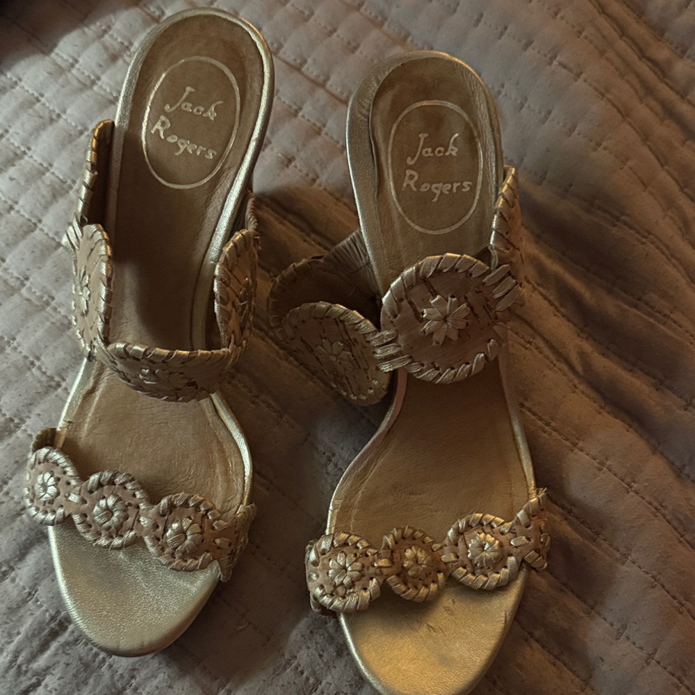 Jack Rogers Women's Metallic Gold Sandals